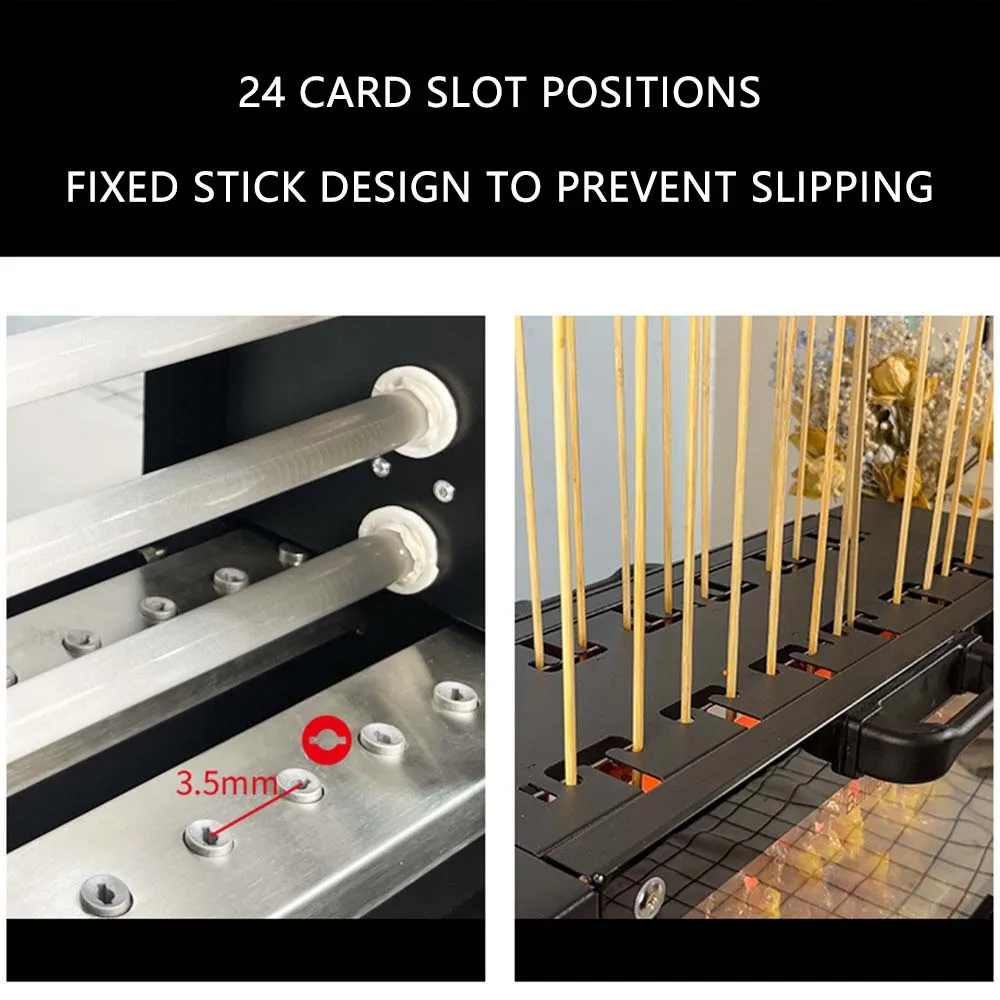 Electric Oven Smokeless Barbecue BBQ Kebab Rotary Machine Grill Automatic Rotation Rotisserie Roast Domestic Lamb Skewers