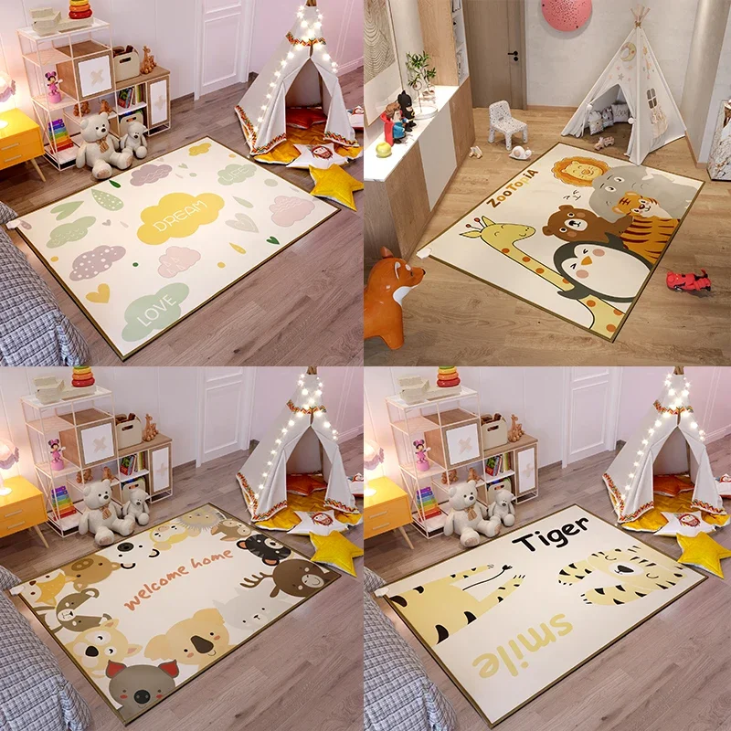 Children's cartoon carbon crystal floor heating mat carpet heating mat graphene heating mat living room