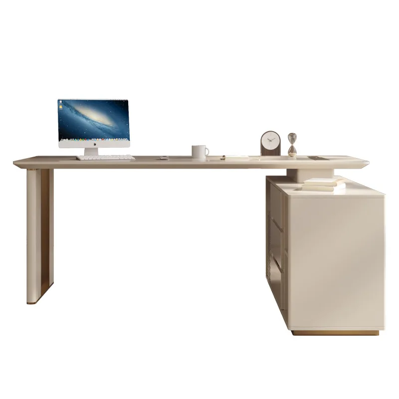 Italian minimalist desk piano paint boss desk, light luxury simple modern beauty salon medical beauty tables and chairs