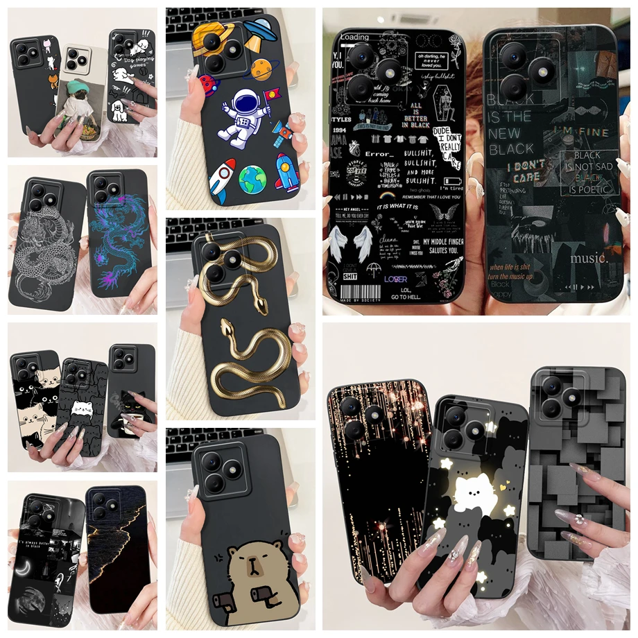 For Huawei Honor X50i+ X50i Plus X50 GT X50Lite Case Soft Silicone Back Cases Panda Marble Draagon Cat Astronaut Phone Cover