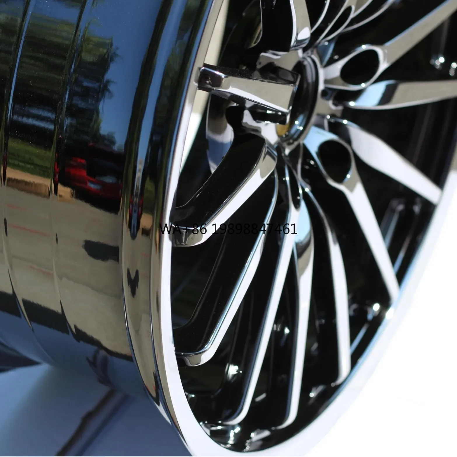 

High Performance Glossy Black Chrome Multi Spokes Alloy Wheels 5 Holes 17-22 Inch Forged Rims for ford Dodge audi benz AMG Wheel