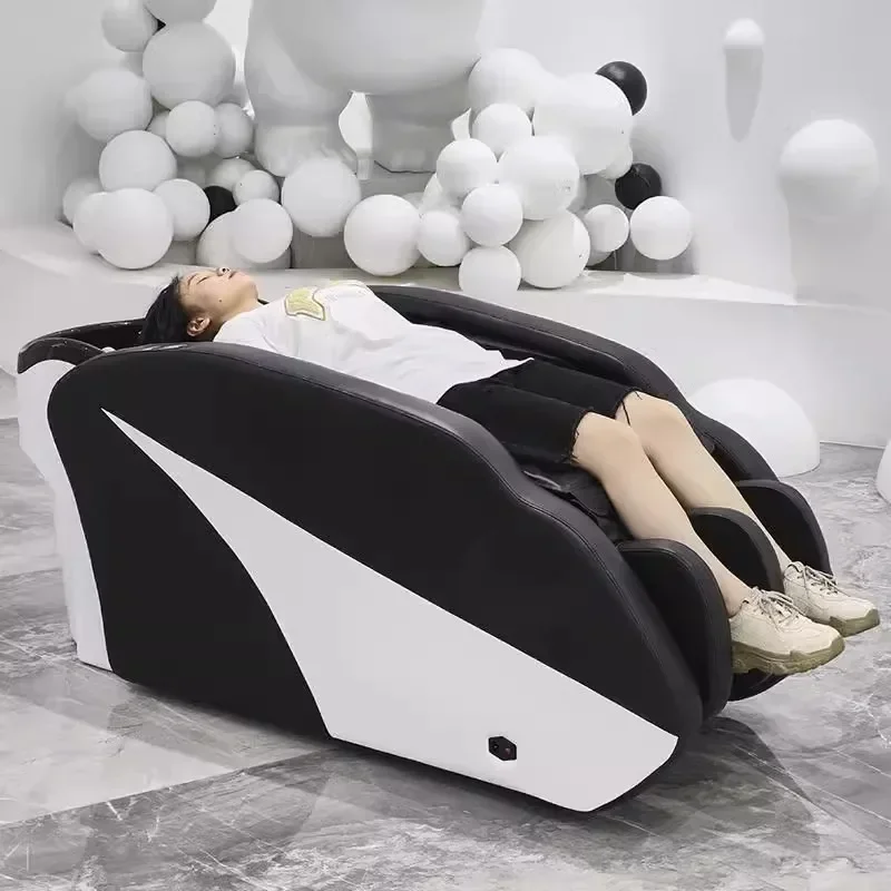Professional Hairdressing Chair Pedicure Spa Hair Electric Washing Bed Porcelain Salon cama abatible Shampoo Commercial