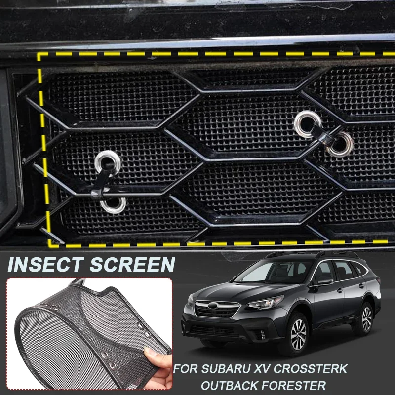 

Для SUBARU CROESSTREK GU FORESTER SK OUTBACK BT XV CROSSTREK GT 4 шт., автомобильная защита от насекомых, защитная крышка воздухозаборника, сетка для вставки воздуха