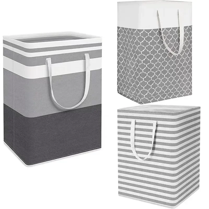 

New Waterproof Fabric Laundry Basket Simple Clothes Sundries Storage Box Foldable Bag Large Capacity Laundry Basket