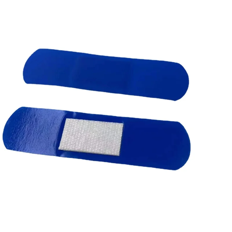 Bandes Adhésives Bleues pour Plâtre de Premiers Secours, Pansement Imperméable pour Plaie, 100 Pièces/Ensemble