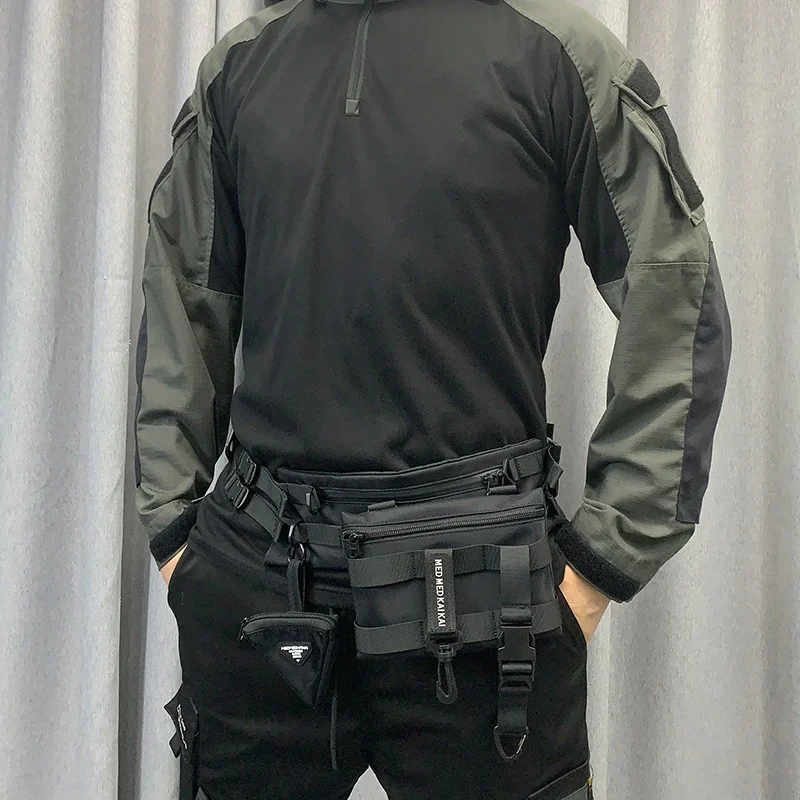 انفصال شخصية متعددة مزيج تصميم أكياس الصدر شارع العليا التكتيكية وظيفة Techwear حقائب كروسبودي hombre sreка