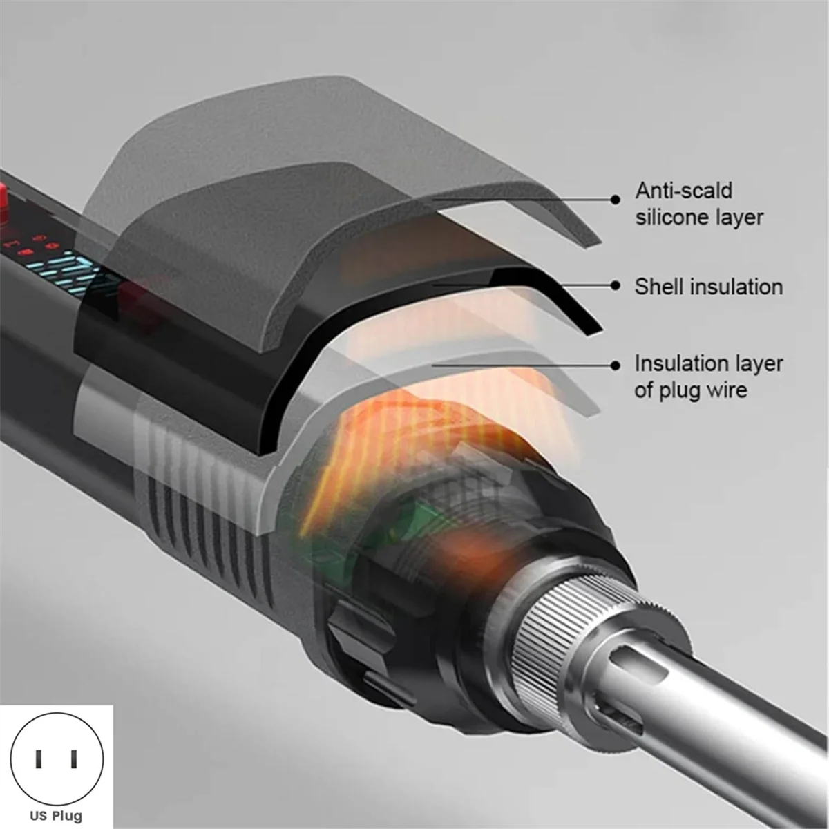 

A002 Набор инструментов для ремонта сварочной ручки промышленного класса, сварочный аппарат, комплект паяльника, регулируемая температура, вилка стандарта США A