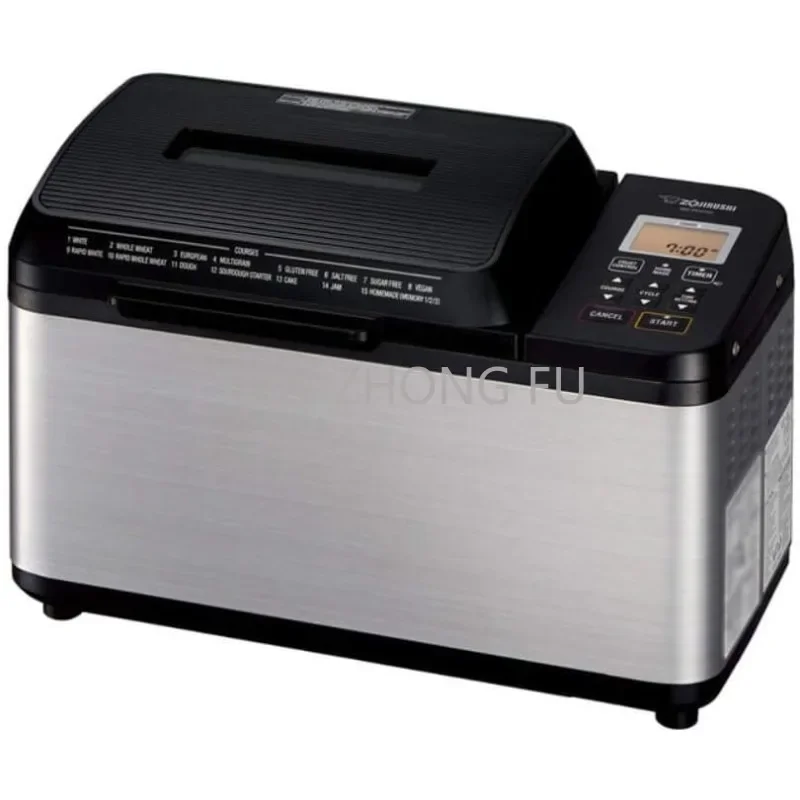 Breadmaker, 2 Lb. Loaf of Bread, Stainless Steel/Black Zojirushi BB-PDC20BA Home Bakery Virtuoso Plus