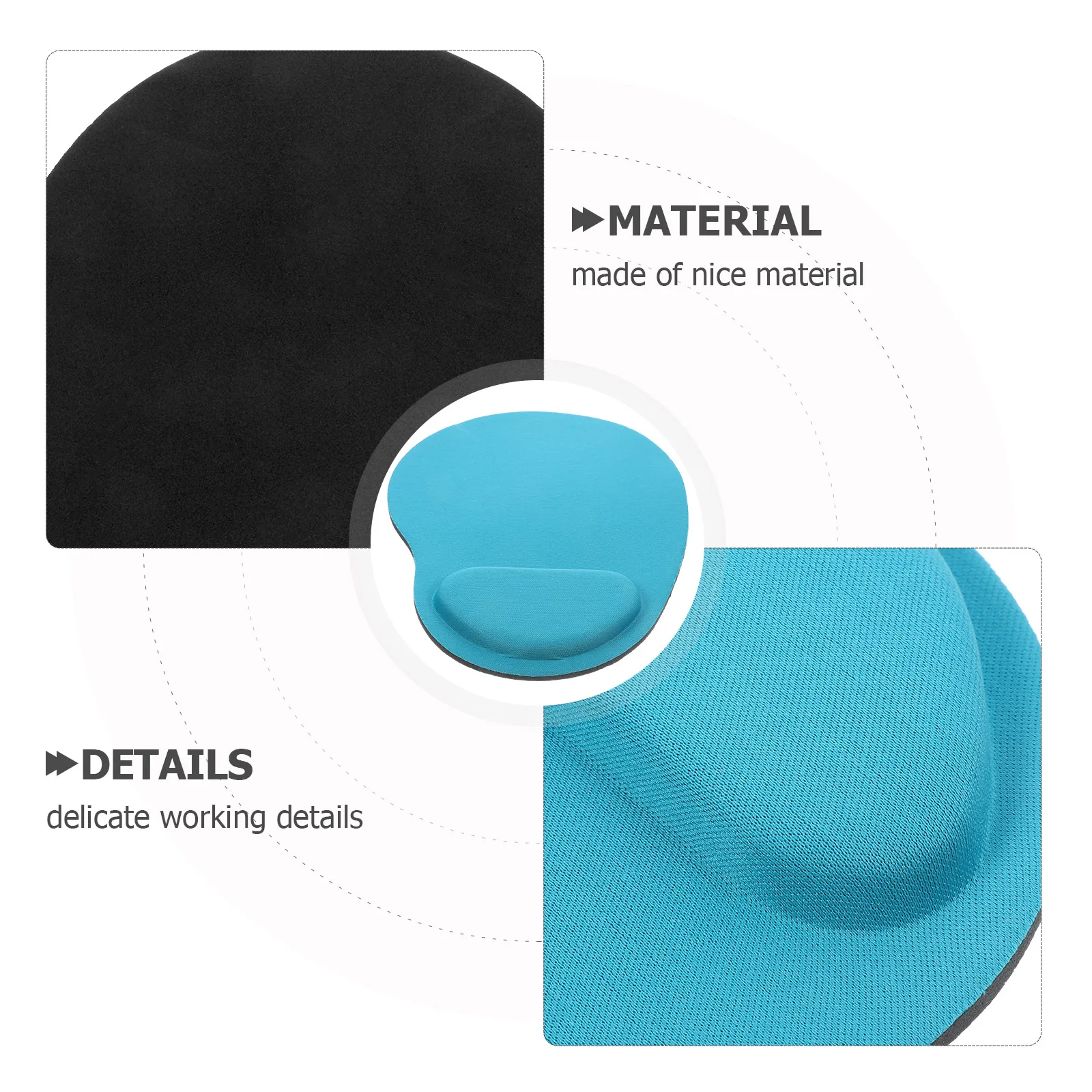 

Ergonomic Support Mouse Sponge Memory Material S-Proof Comfortable Gaming Office Home Use Wrist Rest Mouse Mat For Computer