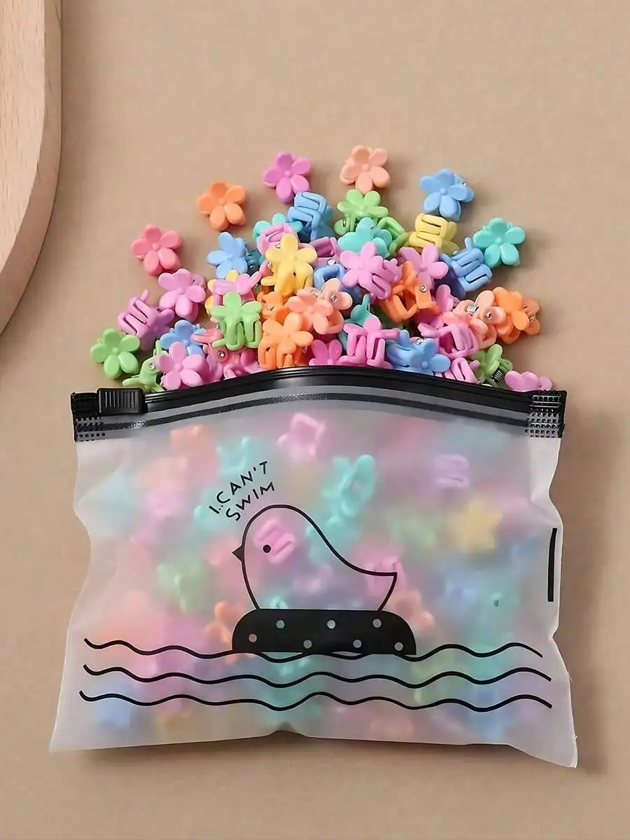 

30Pcs Colorful Flower Hair Clips For Women, Small Bangs Clips, Modern Style Random Colors