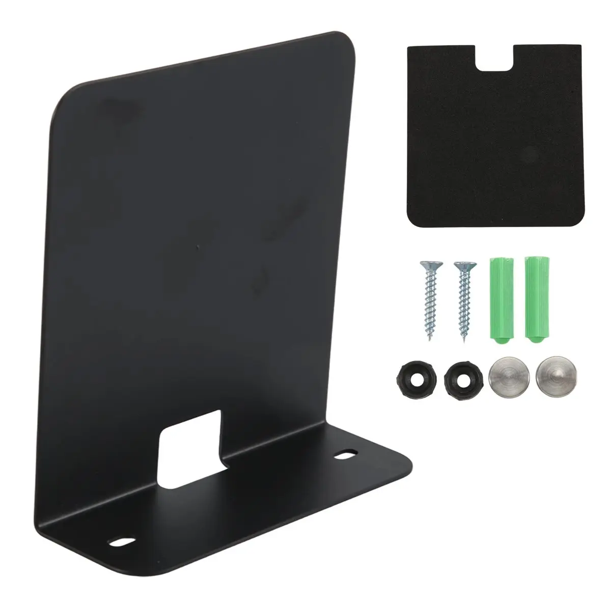 B21B Wall Mounted Holder Multifunctional Portable Speaker Wall Shelf for Webcam Cell Phones Router Speaker Black