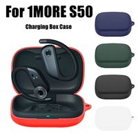 Silicone Case Cover Soft Shockproof Anti-Scratch Shell With Hook Headphone Accessories Protector for 1MORE S50