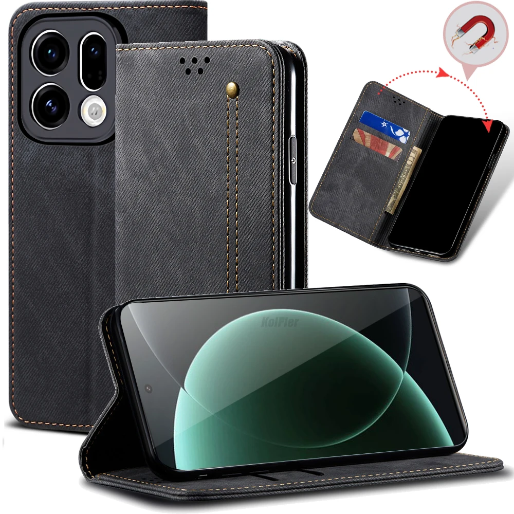 

Роскошный кожаный флип-чехол-кошелек для OPPO Find X9 PRO FindX9, слот для карт, подставка, магнитный чехол для телефона, чехол для сумки FindX9PRO