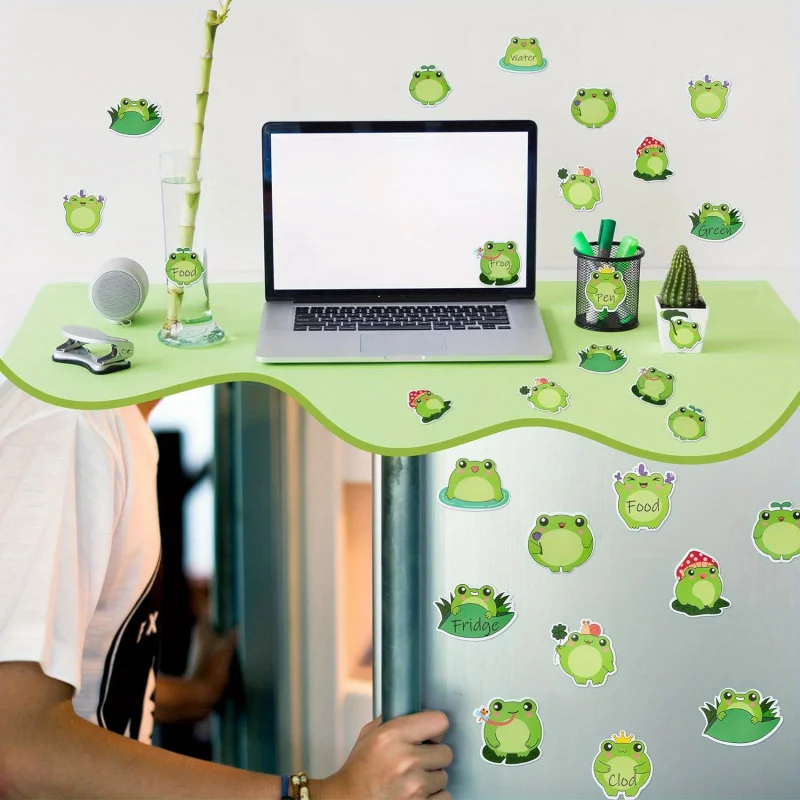 10 قطع من الملاحظات اللاصقة على شكل ضفدع كرتوني لطيف - 200 ورقة للمكتب والمدرسة وهدايا حفلات أعياد الميلاد وحقائب الهدايا وحشو أكياس الهدايا
