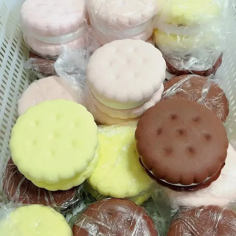 Squishy Simulated Cake Squeeze Toy Stress Relief Slow Rising Sensory Fidget for Anxiety ADHD Autism Gifts Adults ASMR Fun