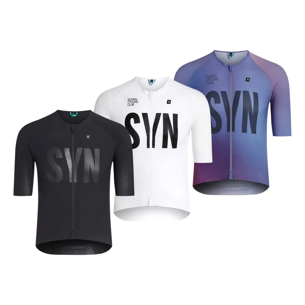 

Men SYN Cycling Jersey Short Sleeve Top Quality MTB Road Bicycle Shirts Pro Race Slim Lightweight Breathable Aero Cycling Jersey