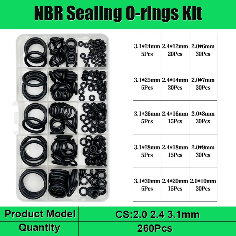 Gummi O Ring Öl beständigkeit nbr Dichtung scheibe schwarz O-Ring Hoch temperatur wasserdicht cs1/1.5/2.0/2.4/3 Sanitär dichtung oring – Detail 16