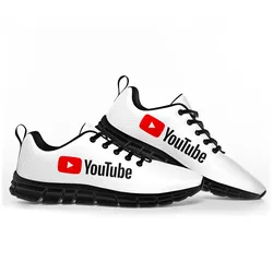 YouTube Logo Sports Shoes Mens Womens Teenager Kids Children Customized Sneakers Casual Tailor-Made Shoe High Quality Couple