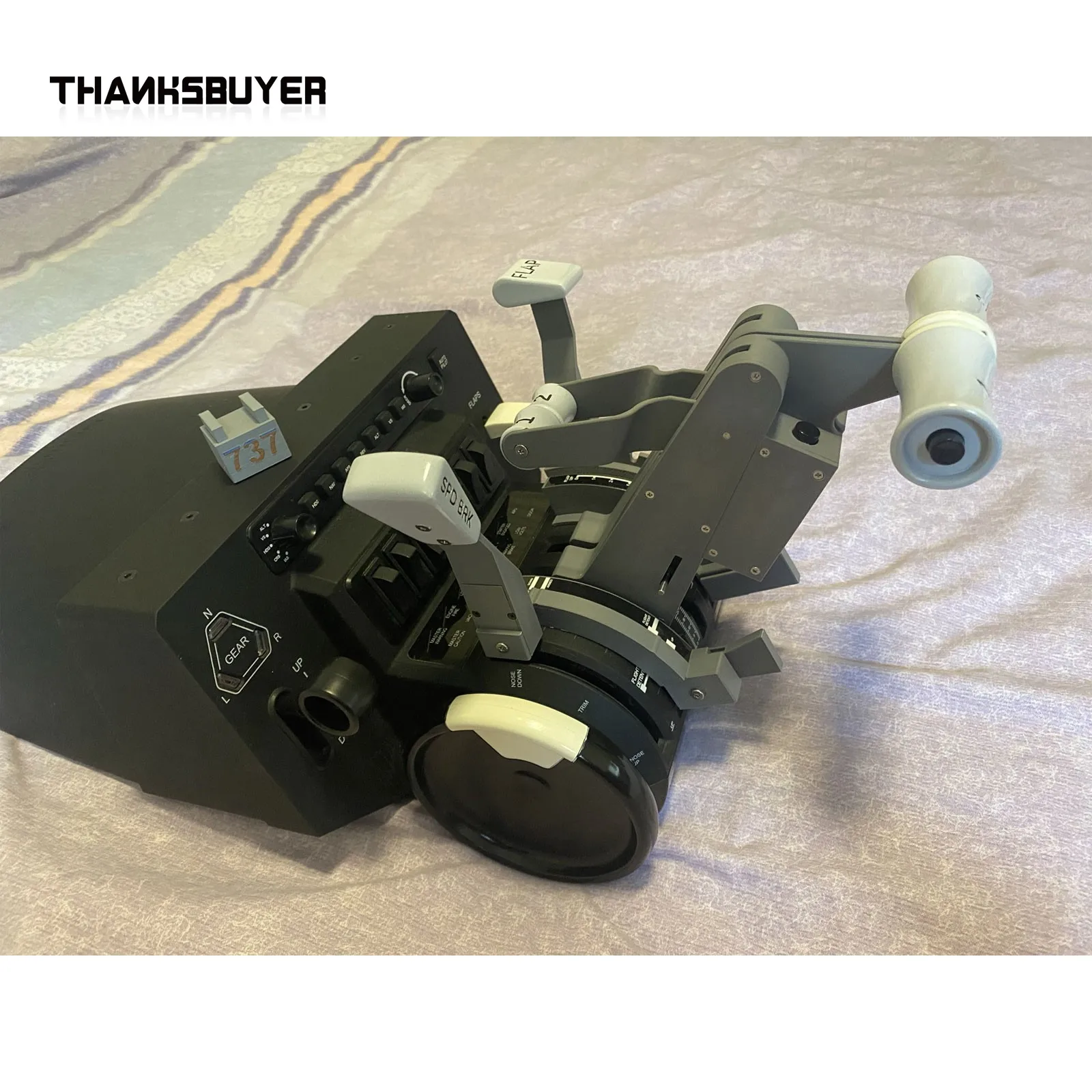 

Classic Boeing 737 Throttle Kit Flight Game Simulator Accessory Support Multiple Backstepping Methods for Honeycomb