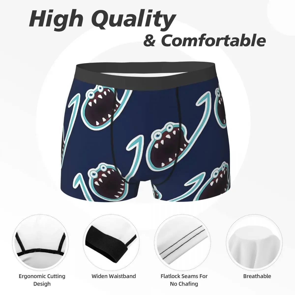 Boxer Underpants Shorts Jerma985 Panties Men's Soft Underwear for Homme Man Boyfriend Gifts