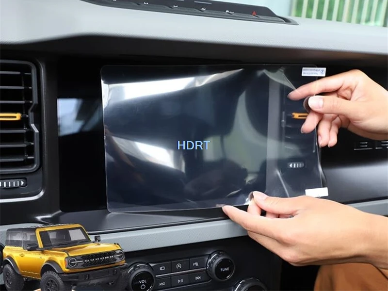 Tempered Glass Navigation Display Central Control Screen Scratch Resistant Film For Ford Bronco 2024 + Car Styling Accessories