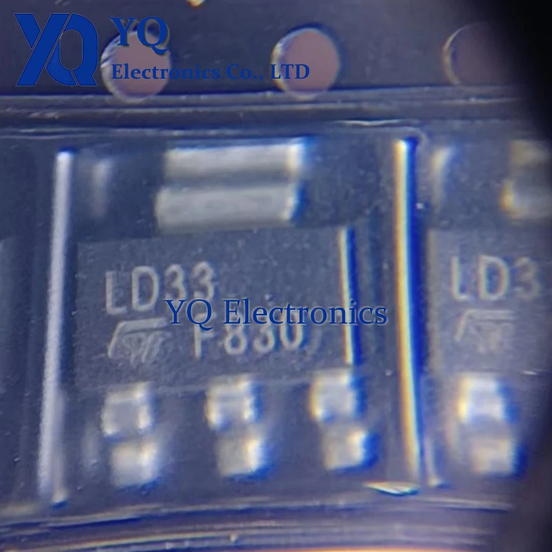 10PCS/lot New OriginaI LD1117S33CTR LD33 SOT-223 Adjustable and fixed low voltage drop positive voltage regulator