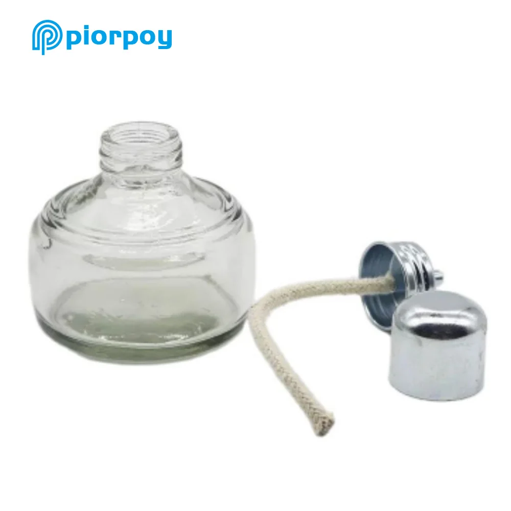 PIORPOY 100Ml Dental Instrument Alcohol Lamp Laboratory Glass Burner Spirit with Woven Wick Thickening Dentistry Accessories