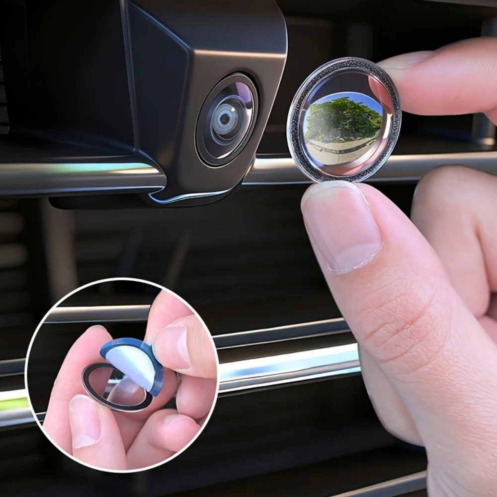 2/4pcs Car Camera Protective Cover Front Bumper Camera Anti-Scratch Shield Lens Guard PC Protective Cover Kits