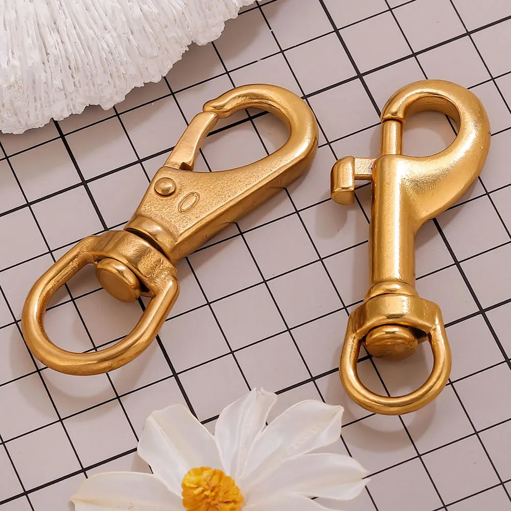 

Stainless Steel Bolt Snap Hook Swivel Lobster Clasp DIY Jewelry Materials Supplies for Pet Buckle Keychain Making Supplies
