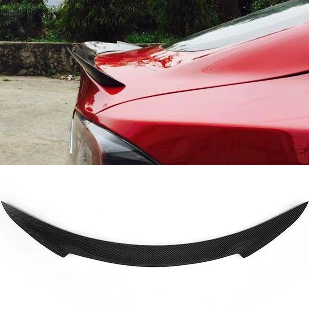 Carbon Fiber Rear Spoiler Wing For Tesla Model S 60 70 75 85 90 D P85D P90D P100D 2012-2019 Rear Trunk Boot Lip Wing Spoiler FRP