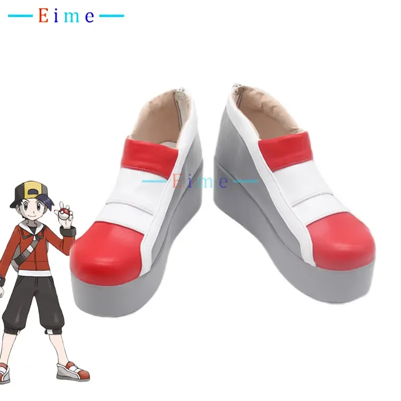 Gold Cosplay Shoes PU Leather Shoes Halloween Carnival Boots Anime Accessories Cosplay Props Big Size Custom Made
