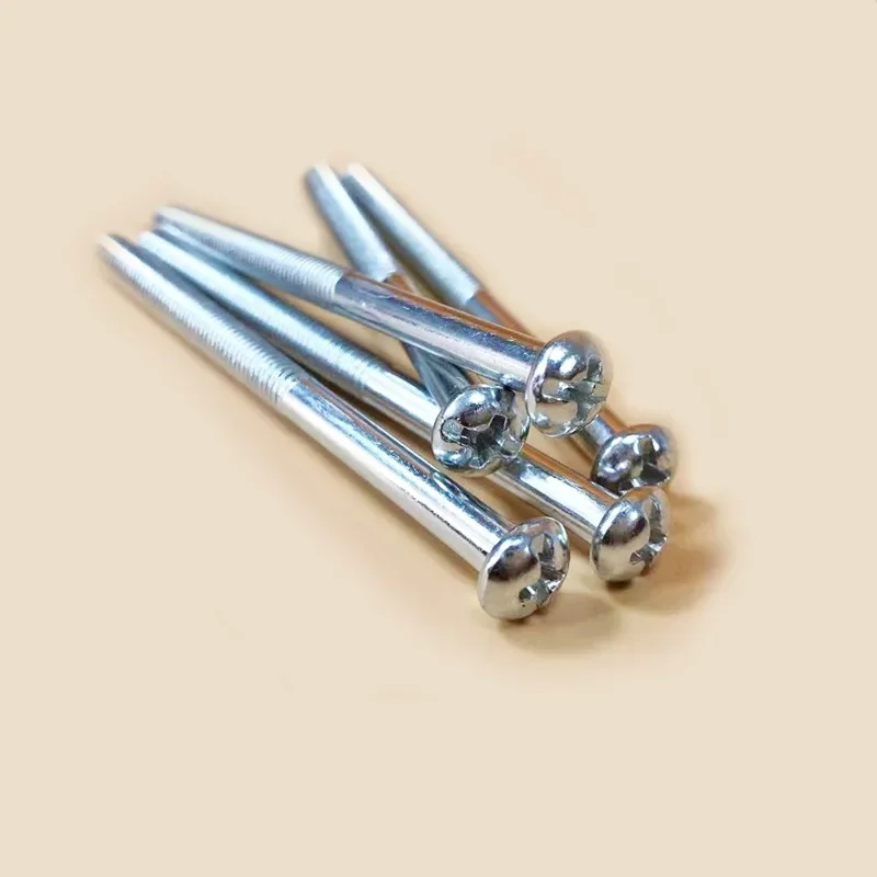 Galvanized Cross Groove Machine Screw Pan Head Machine Wire Round Machine M4 Fastener Screw Cross Round Head Screw