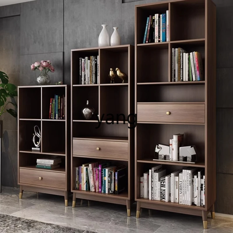

LH simple living room multi-layer art bookshelf shelf, modern floor-to-ceiling bookcase display shelf