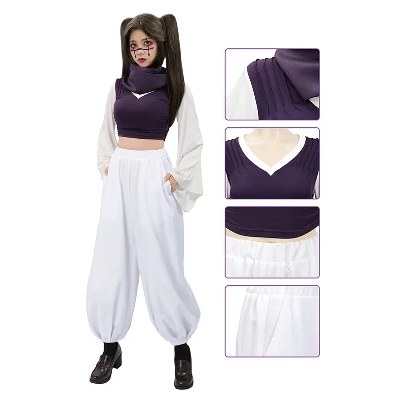 Wenam anime choso cosplay women JJK costume kimono outfit pants with scarf full set us size for Halloween cosplay costume