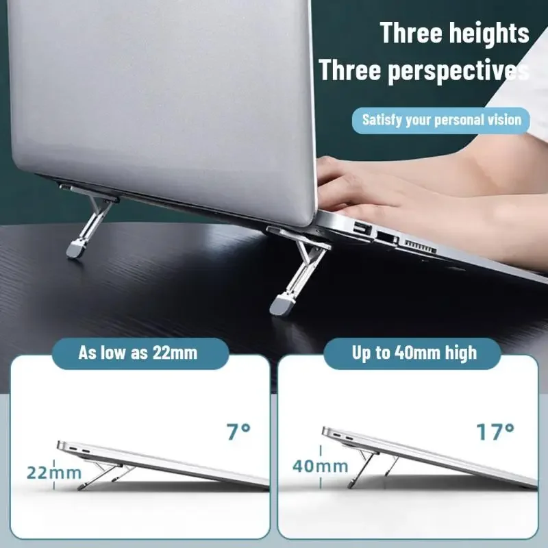 RYRA 1 Pcs Universal Laptop Stand Mini Invisible Desktop Holder For Notebook Cooling Pad Holder For Macbook Laptops Feet Bracket
