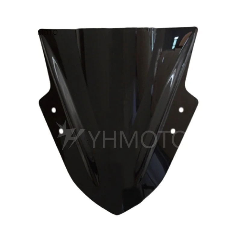 YHMOTO Glossy Black ABS Motorcycle windshield wind screen  For Kawasaki Ninja 300 EX300R 2013 2014 2015 2016 2017