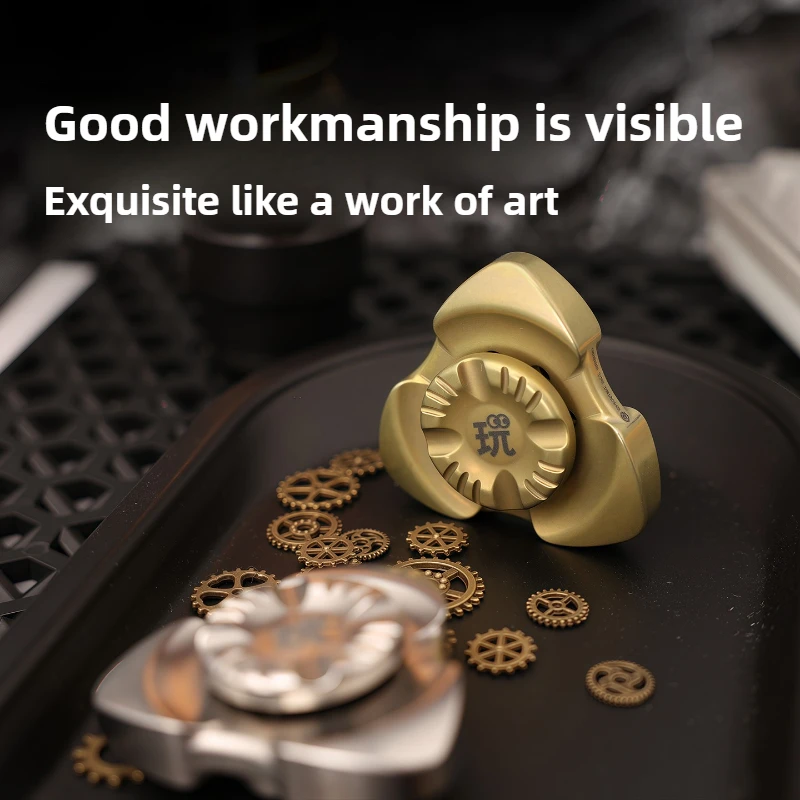 Chima EDC Demon-Subduing Sanye Novice Simple Three-leaf Titanium Alloy Fidget Spinner Decompression Toy