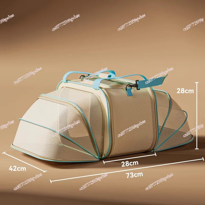 

Большая вместительная переносная сумка-тележка для животных с защитой от стресса