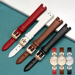 For Anne Klein Concave Comfortable Soft Replace Genuine Leather Watch Strap  Women's High Quality Cowhide 12mm Accessories