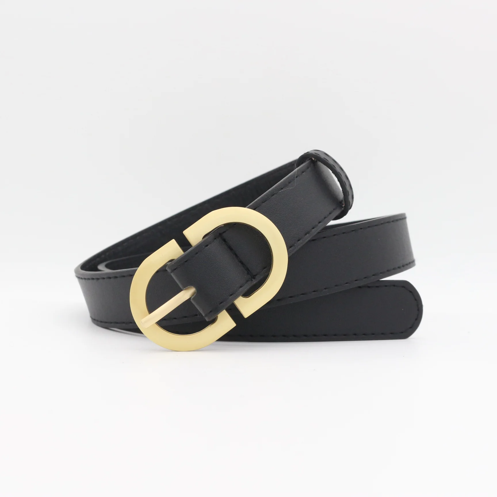 Nieuwe Mode Dubbele D Letter Gesp Dames Riem Veelzijdige Cowboy Riem Student Riem Goedkope Riem