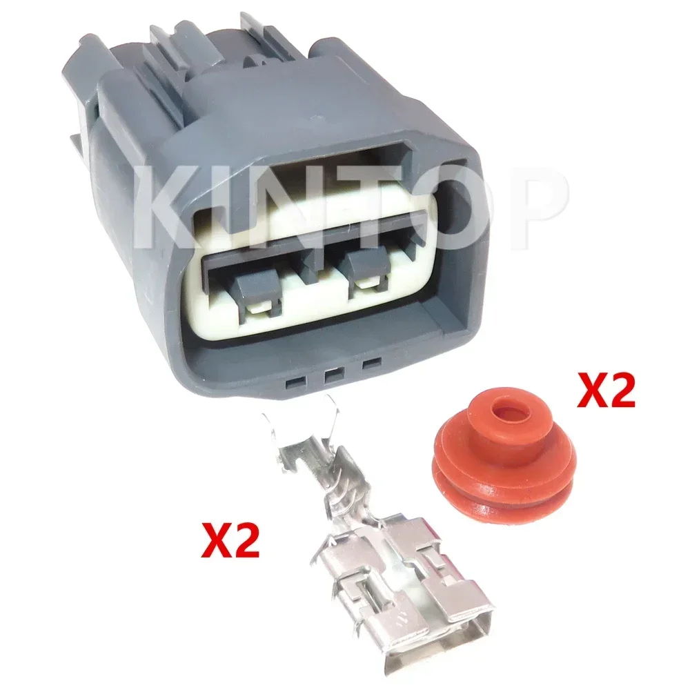 1 Set 2 Pins Car Steering Booster Pumps AC Assembly Cable Connector Automobile Large Current Electric Booster Pump Wire Socket