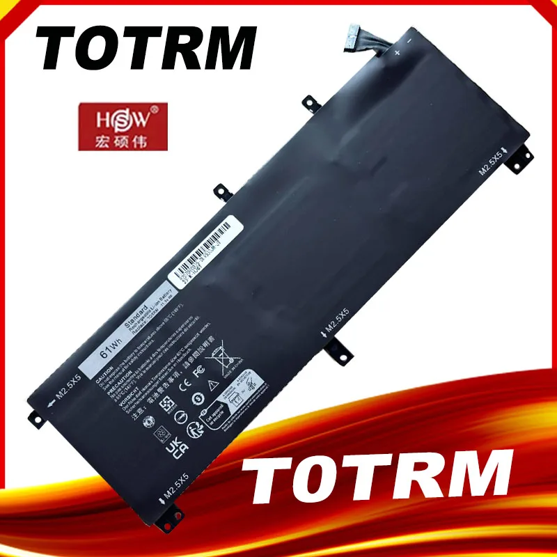 Totrm-t0trm Bateria do Portátil Dell Xps 15 9530 Precisão M3800 H76mv 7d1wj 11.1v 61wh