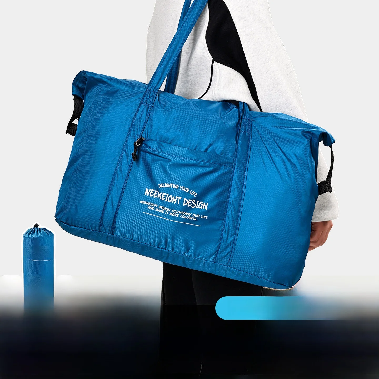 Ultra-Light Portable Travel Bag Handheld Storage Bag for Luggage Large Capacity Fitness Bag Carry-On Suitcase with Handle