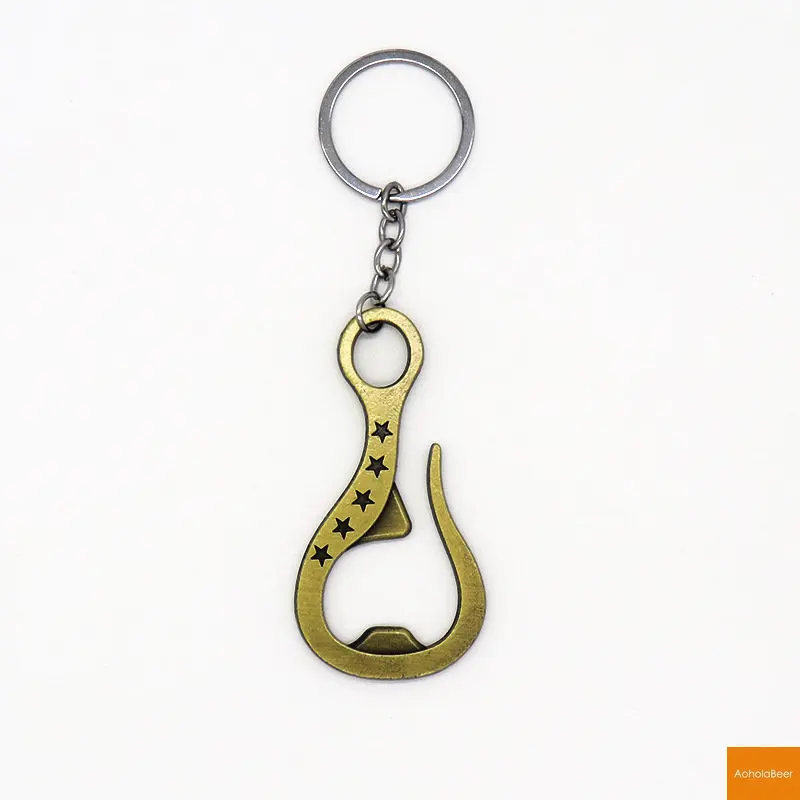 Alloy Beer Bottle Opener Keychain Funny Design Portable Key Ring Pendant Decoration Wedding Favors for Guests Opener Souvenir