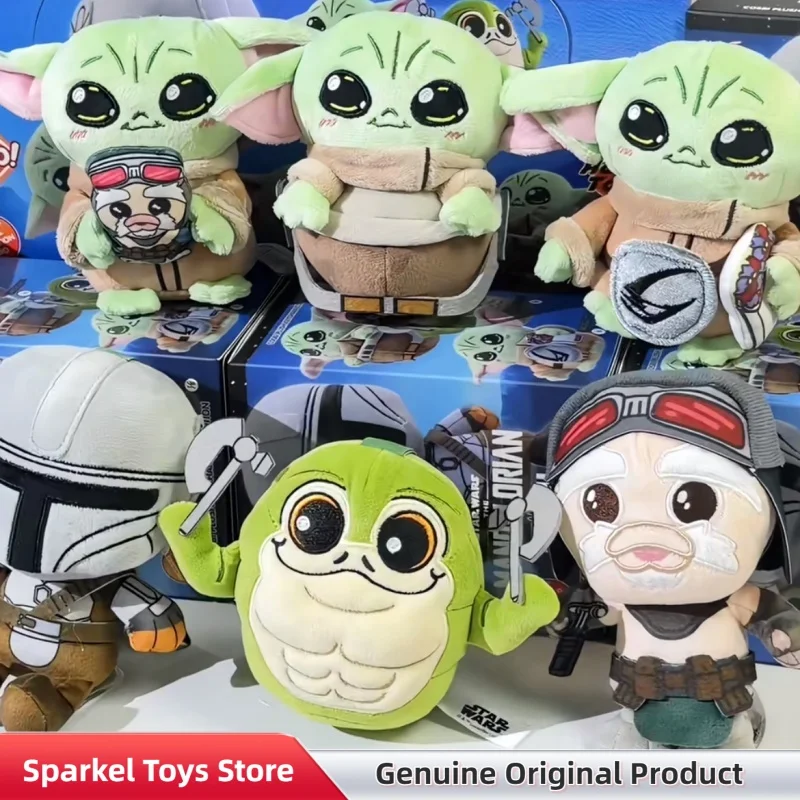 Genuine Star Wars Mandalorian And Grogu Cosbi Plush Blind Box Collect Keychain Home Decor Pendant Doll Mystery Box Toys Gift view 2