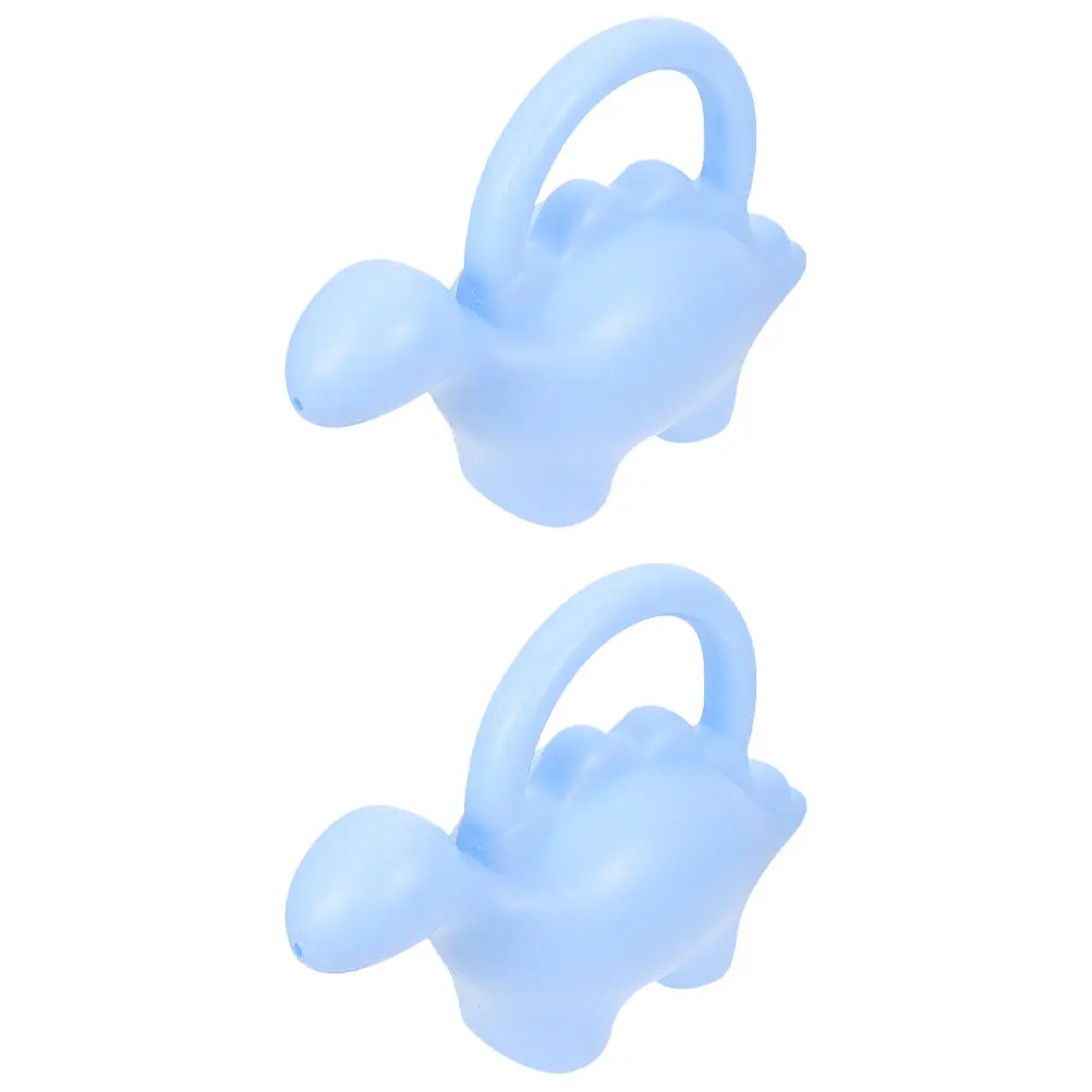 

2 Pcs Animal Shape Watering Kettle Cute Kids Can Plastic Flower Pot Mini Outdoor Small for The
