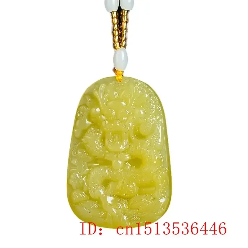 الطبيعية الخضراء اليشم زودياك التنين قلادة سحر أزياء الرجال النساء المجوهرات مصمم حفارة التميمة الفاخرة هدايا عيد تميمة