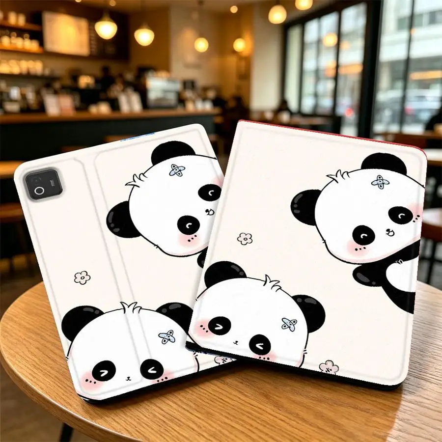 Case for Xiaomi Pad 5 6 7 8 Pro Pad 6s Pro 7 Ultra Redmi Pad SE K Pad 8.8 9.7 12.4 Inch With Pencil Holder Blush Two Panda Art