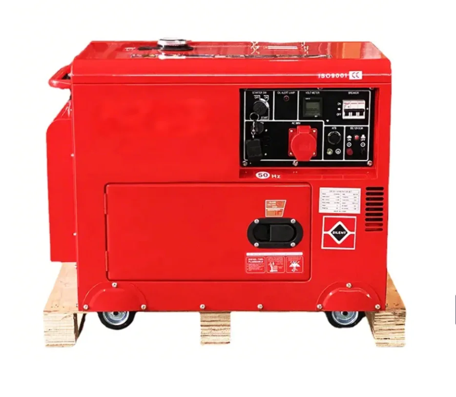 Generator Tenaga Portabel Insulasi Suara Generator Diesel 15 KW Sangat Tenang 5kw 6kw 8kw 10kw dengan Generator Diesel AVR