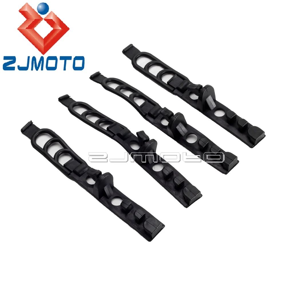 4x Motocross Headlight Brackets Fix Straps 30-43mm Headlamp Fairing Rubber Straps Dirt Bike Motorcycle Head Light Holder Straps